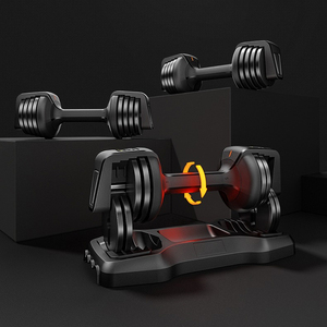 Set di manubri regolabili rapidi da 25 libbre Set di <span class=keywords><strong>pesi</strong></span> singoli Set di manubri regolabili automatici per Fitness - Product Image 5