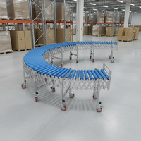 Convoyeur à rouleaux réglable en acier inoxydable galvanisé à gravité, sans moteur, prix usine, pour le chargement et le déchargement