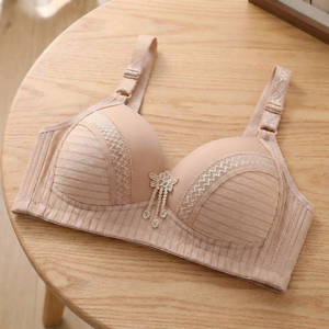<span class=keywords><strong>Reggiseno</strong></span> Intimo Donna Taglie Forti Senza Ferretto con <span class=keywords><strong>Pizzo</strong></span> Floreale per Seno Grande 2026 - Product Image 3