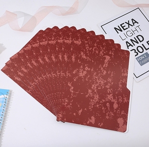 Trung Quốc nhà máy Manila thư mục thư Kích thước giấy thư mục 1/3-Cắt tabs carpeta Marron cho trường văn phòng văn phòng phẩm tập tin - Product Image 4