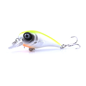 Leurres <span class=keywords><strong>de</strong></span> pêche artificiels 3D Lure Eyes Crank Hard Baits 5CM 5G avec bruit et matériau flottant - Product Image 2
