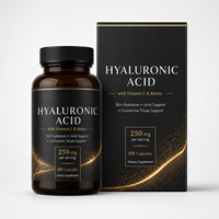Acide Hyaluronique Certifié GMP 250mg avec Complexe de Biotine pour la Croissance des Cheveux et la Santé de la Peau – Supplément OEM ODM en Gros
