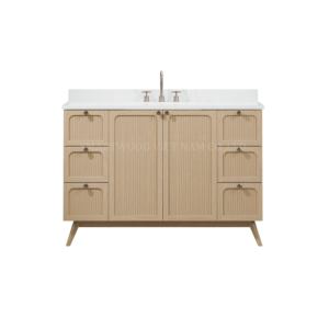 Meubles en bois imperméables de luxe Ensemble de meuble de rangement pour salle de bain - Product Image 3