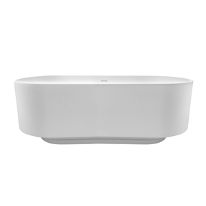 Baignoire autoportante Maydon Villa en surface solide élégante, baignoire de style moderne pour adultes à domicile - Product Image 1