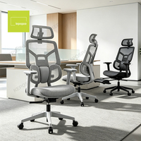 Nouvelle chaise de bureau ergonomique de luxe à dossier haut en maille, design moderne, réglable et mobile, avec support lombaire, pour cadres