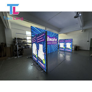 Tension Fabric Exhibition System Customizable Modular Booth <b>Stand</b> for Trade Shows and Expos - Custom <b>Backdrop</b> with Logo - Product Image 2