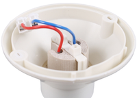 Douille de lampe en céramique E27 avec boîtier en plastique, support de plafonnier pré-câblé pour ampoule LED et lampe chauffante