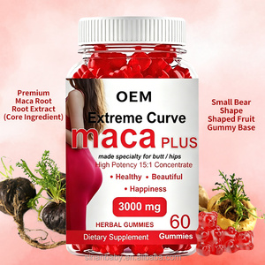 Gomitas Extreme Curve Maca Plus 3000mg, Suplemento Herbal para Mejorar Glúteos y Caderas, Gomitas de Raíz de Maca para Mujeres, Apoyo para Curvas - Product Image 4