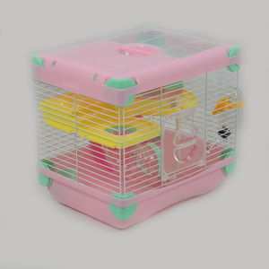 Jaula de plástico para hámster pequeño, casa de hámster rosa, pequeña, adecuada para la doméstica - Product Image 3