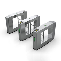High Security Fully Automatic Access Control Pedestrian Swing Turnstile Barrier Speed Gate for Commercial Building Hotels