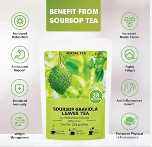 Originele Zuurzak Graviola Bladeren Thee Kruidenmix Natuurlijke Immuunondersteuning Antioxidant Rijke Wellness Drank Stress Verlichting - Product Image 2