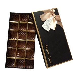Sang Trọng Thân Thiện Với Môi Sô Cô La Bóng Bao Bì Hộp Macaron Hộp Quà Tặng Tùy Chỉnh Hộp Sô Cô La Với Ribbon - Product Image 3