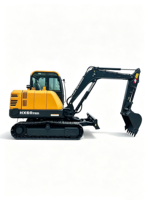 Excavator Crawler HX60PRO yang Fokus pada Pengerjaan di Area Terbatas untuk Rekonstruksi Halaman dan Tugas Tata Letak Hortikultura