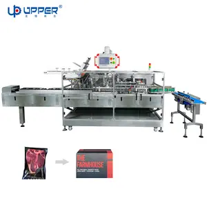 Frozen Dumpling Meat Steak Automatic Flow Carton Packing Machine