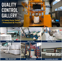 Sac géant tissé en PP en promotion, super grand format, pour 1 tonne, 500 kg, 1,5 tonne, 2 tonnes, plat et respirant, pour l'alimentation de roches en usine, FIBC