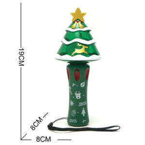 Nhiều màu LED Cây giáng sinh Cây Đũa phép cho trẻ em quay đèn lên Spinner Wands với thiết kế lễ hội Pin-powered - Product Image 3