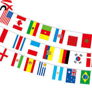 Hot Sell Custom <strong>Flag</strong> Bunting <strong>String</strong> <strong>Flags</strong> Pole Hanging Decoration Promotional <strong>String</strong> <strong>Flags</strong> of the World - Product Image 1
