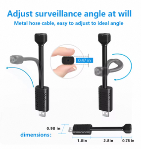 4MP迷你无线室内/室外宠物摄像机夜视运动检测环路记录H.265视频压缩子弹摄像机 - Product Image 5