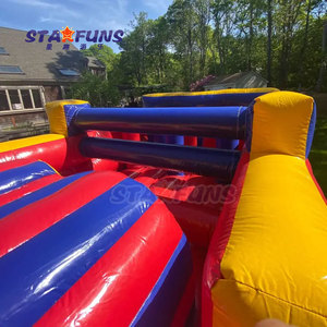 Pista de obstáculos pequeña inflable para interiores, casa de rebote comercial, carrera de obstáculos, juego de desafío, salto de rebote para niños - Product Image 4