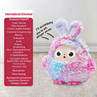 Jouet éducatif intelligent IA pour l'accompagnement des enfants, l'éducation précoce, poupée en peluche interactive apaisante, cadeau