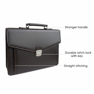 Sac d'ordinateur portable sur mesure Porte-documents en cuir véritable Nouveau style de sac à bandoulière en cuir Sac d'ordinateur portable en cuir - Product Image 1