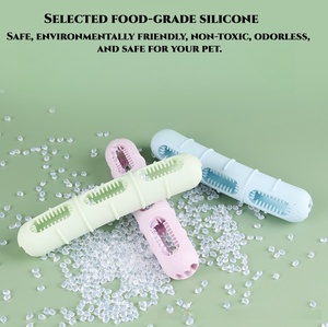 Nouveau jouet à mâcher pour <span class=keywords><strong>chien</strong></span> Bite and Brush, jouet à mâcher pour chiot avec poils pour le nettoyage <span class=keywords><strong>des</strong></span> <span class=keywords><strong>dents</strong></span>, jouet à mâcher interactif en silicone pour <span class=keywords><strong>chien</strong></span> - Product Image 4