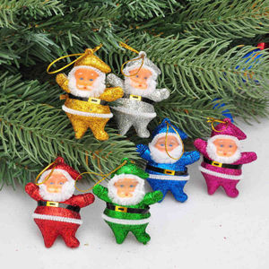 Christmas <b>tree</b> decorations, Christmas <b>tree</b> ornaments, Santa Claus ornaments in 6 colors, Christmas decorations - Product Image 2