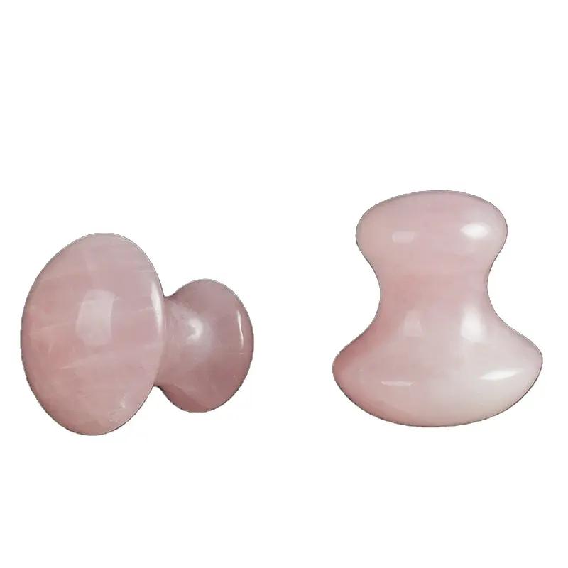 Mushroom Rose Quartz Spa Massage Stone Facial Massager