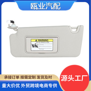 Honda Accord <b>Sun</b> Visor 83280-TA0-A91ZB Gray Left Side With Mirror And Warning Label For 2008-2017 Models - Product Image 5
