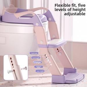 Seggiolino per WC in plastica per <span class=keywords><strong>bambini</strong></span> 3 in 1 <span class=keywords><strong>vasino</strong></span> per <span class=keywords><strong>bambini</strong></span> pieghevole da allenamento per toilette con <span class=keywords><strong>vasino</strong></span> portatile per neonati e <span class=keywords><strong>bambini</strong></span> - Product Image 6