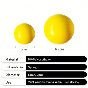 ของเล่นบีบคลายเครียดโฟม PU ขนาด 6.3 ซม. แบบค่อยๆ คืนรูป สำหรับผู้ใหญ่ พร้อมโลโก้สั่งทำได้ หลายสี สำหรับใช้เป็นของแจก - Product Image 2