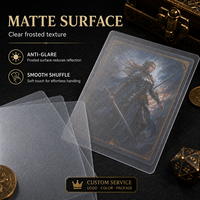 Lot de 20 protège-cartes professionnels en PP givré transparent effet soie – Étuis de protection mats pour cartes