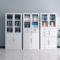 Armoire de rangement de bureau en métal Homniture avec serrure, armoire en acier durable pour documents, dossiers, papeterie