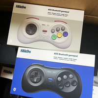 Control Inalámbrico 8Bitdo M30 BT para Switch, Windows y Android, Diseño de 6 Botones para Juegos Clásicos de SEGA (Blanco)