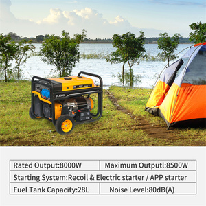 Portable Single Phase <b>Auto</b> Speed <b>Electrical</b> Starting <b>System</b> Home Use Generator Super Silent Features Gasoline Generator DL8500E - Product Image 2