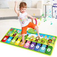 Tapis de jeu musical pour l'éducation précoce, clavier de piano au sol, tapis tactile pour enfant avec couverture animale, jouets éducatifs