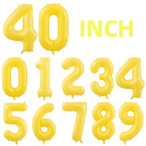 Globo de Helio Personalizado de 40 Pulgadas con Número en Degradado, Globo Digital de Aluminio Dorado, Plateado y Rosa para Fiestas de Cumpleaños, Se Llena con Aire - Product Image 5