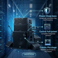 Pack audio complet disponible : enceintes, moniteurs de scène, table de mixage et flight case pour une commande tout-en-un