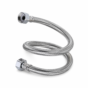 Tuyau de douche tressé en acier inoxydable 304, résistant aux éclats, <span class=keywords><strong>flexible</strong></span>, avec raccord G1/2 pour toilettes et plomberie de salle de bain - Product Image 1