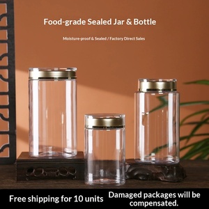Petits pots hermétiques en PET pour herbes, épices et poudres, bouteilles de stockage anti-humidité - Product Image 2