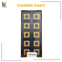 Plaquettes de foret SPMT050204 SP1250 U, pointes en carbure PVD jaunes pour le perçage CNC spécifique de l'acier et une production stable