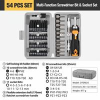 Ensemble de 30 outils pour la maison et le bricolage avec boîte, tournevis, clés, marteau, couteau artistique, embouts ANDUUK