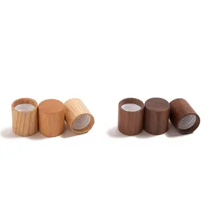 Benutzer definierte einfache Design Holz Parfüm Abdeckung Holz Parfüm Flaschen verschluss