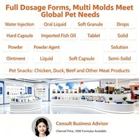 Gouttes multivitaminées liquides 15-en-1 pour chiens et chats 60 ml – Complément vitaminique pour animaux de compagnie pour la santé de la peau, du pelage et des voies urinaires