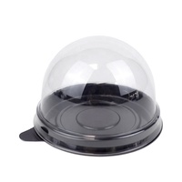 Mini boîte en plastique pour petits gâteaux, dôme, pâtisserie, gâteau de lune, Muffins, emballage Blister, boîte ronde