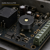 Buzzer piézo passif 17x7,5 mm 5V 4kHz, alarme sonore continue AC pour petit appareil, panneau de commande