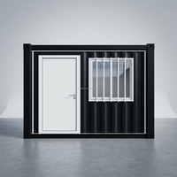 Maison conteneur pliable préfabriquée en panneaux sandwich d'acier, bureau moderne préfabriqué, dortoir, entrepôt de stockage pliable