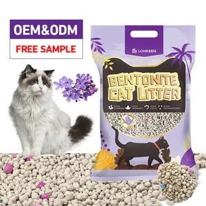 방취는 실내 다채로운 공 모양 응집 벤토나이트 고양이 쓰레기 모래를 청소하게 쉬운 고양이 모래를 전문화했습니다
