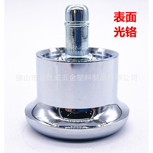 Furniture Casters Rigid 50mm Diameter Chrome Plated Fixed Feet Durable For Furniture - Product Image 3