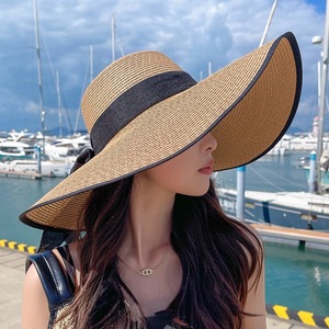 Chapeaux d'été pour femmes Outdoor <span class=keywords><strong>UV</strong></span> <span class=keywords><strong>Anti</strong></span> Neck Protection Sun Visors for Lady Fishing Hiking Wide Brim Shawl Sunscreen Cap - Product Image 4